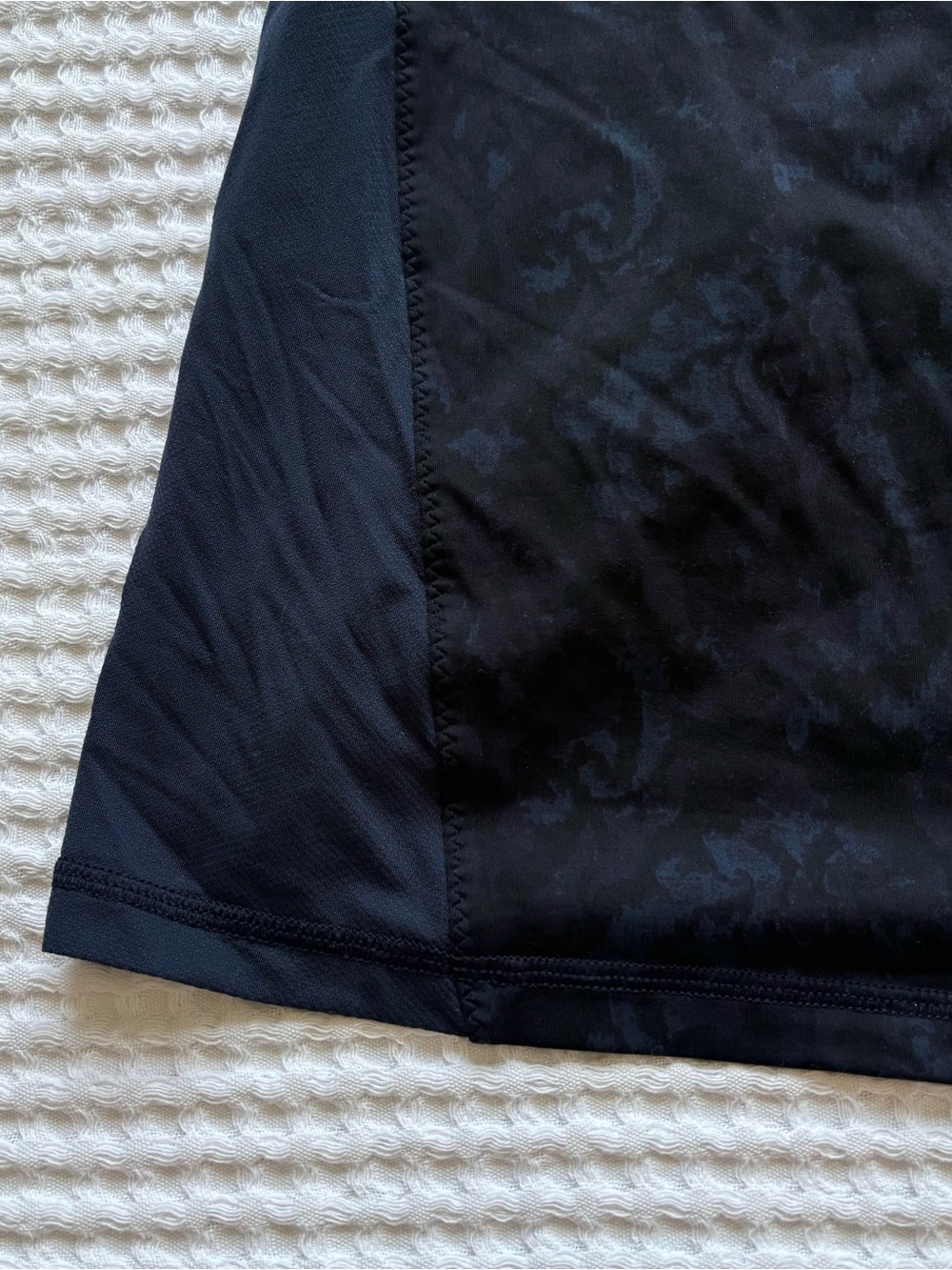 Lululemon Yeah Yoga Tank Baroque Inkwell Navy Black Mesh Back Cross Strap 4 - Picture 3 of 7